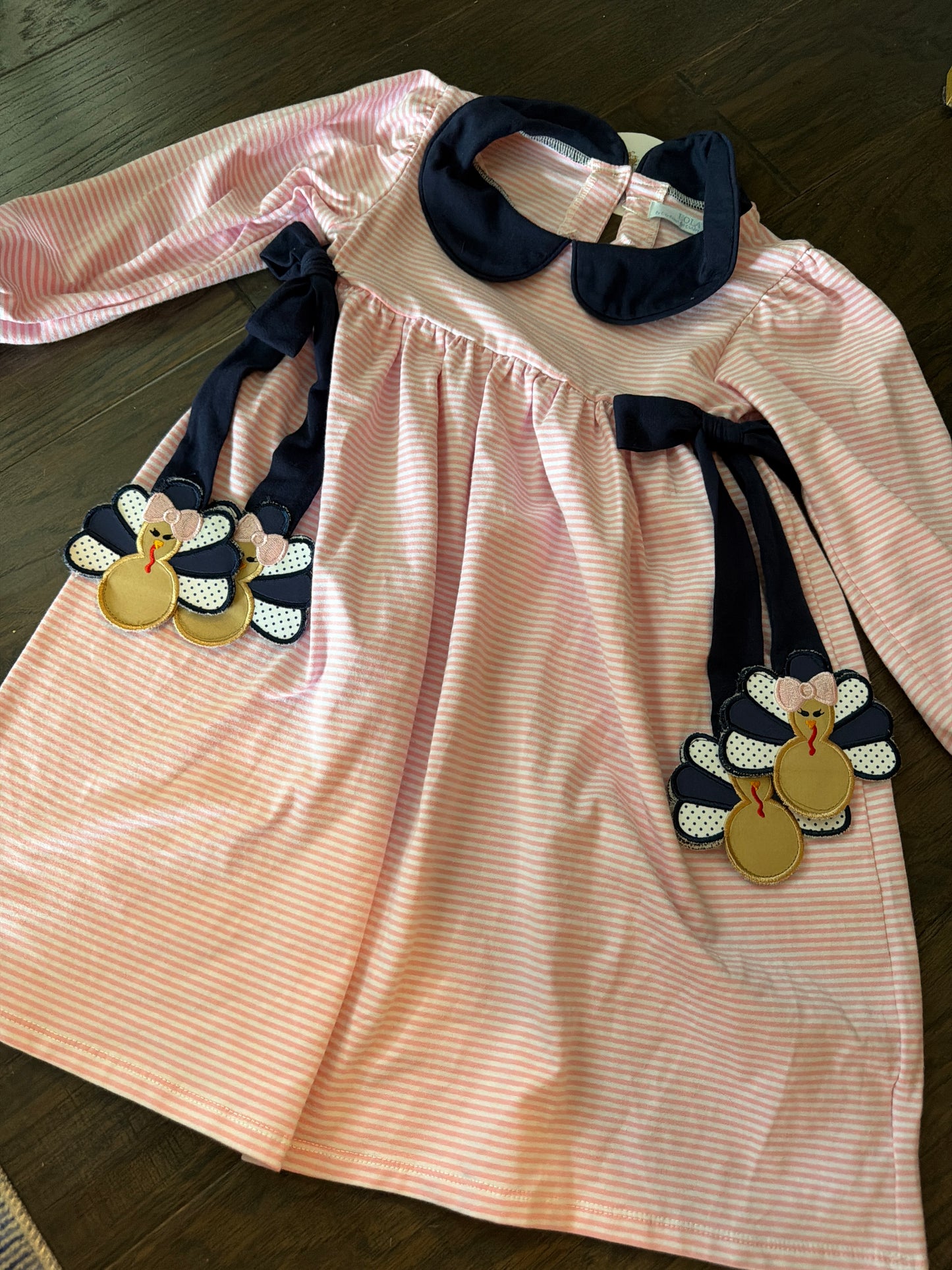 Sample Turkey Appliqué Side Tie Dress