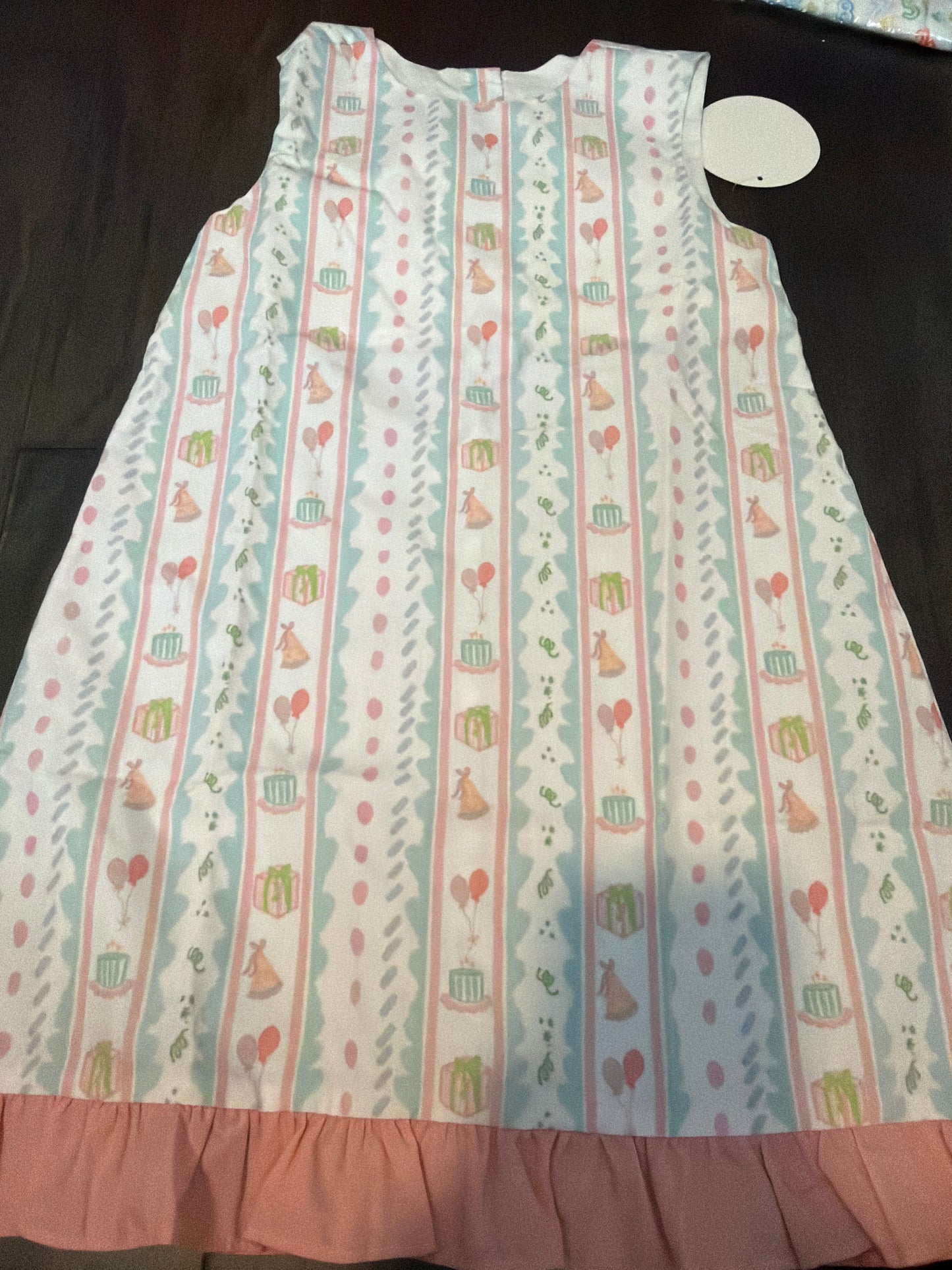 Sample birthday Print Sleeves Ruffle