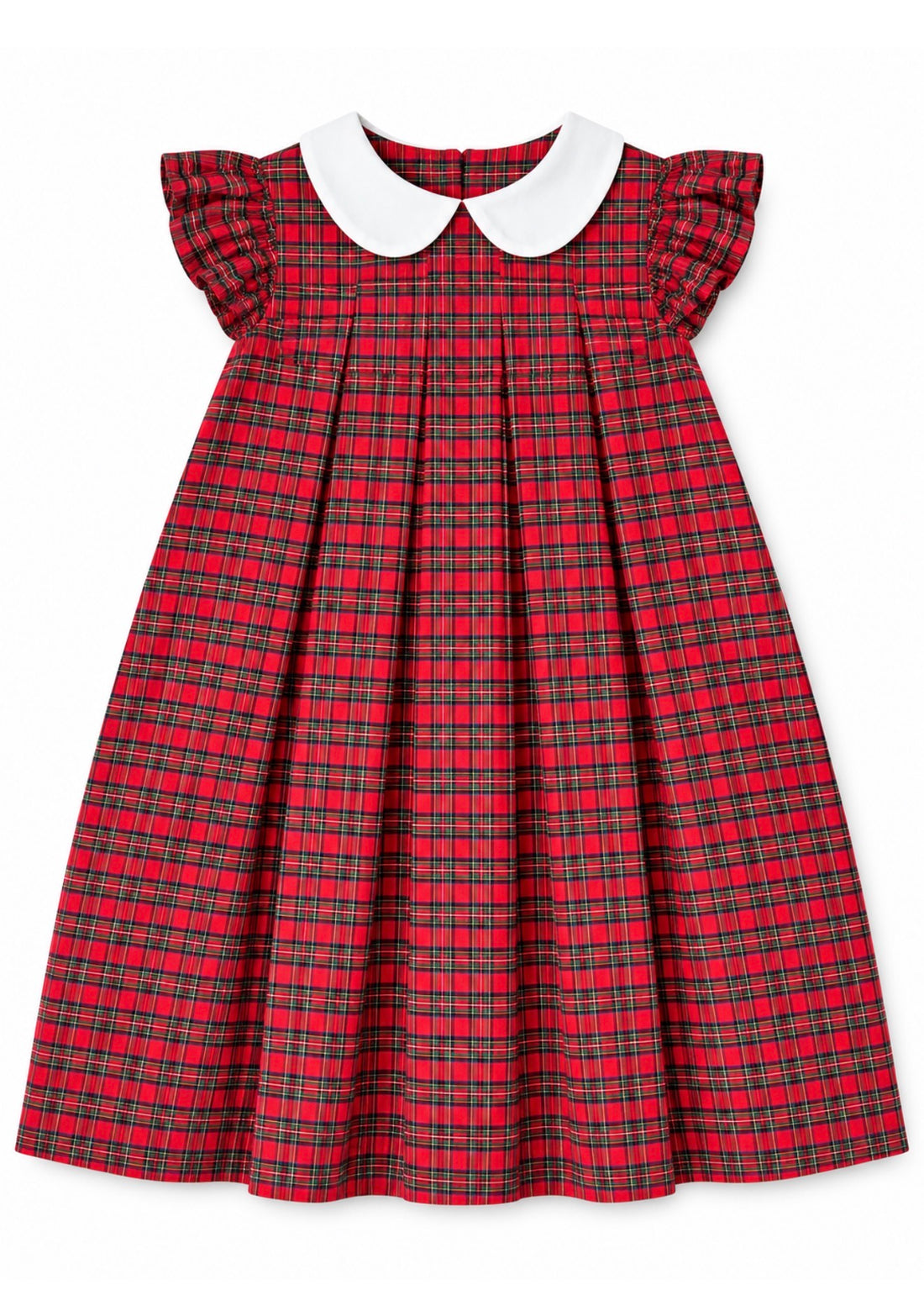 Red Tartan Peterpan Dress