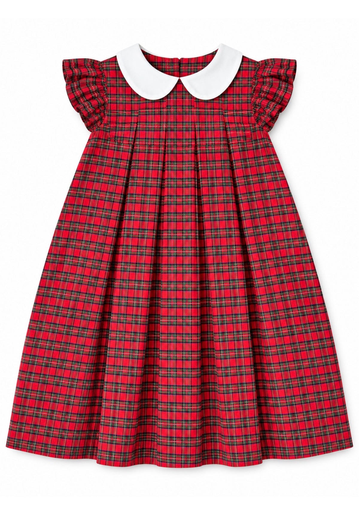 Red Tartan Peterpan Dress