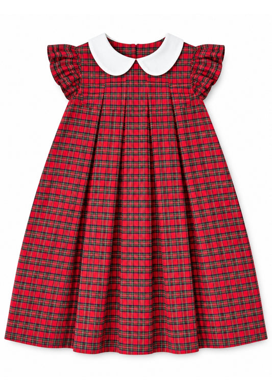 Red Tartan Peterpan Dress