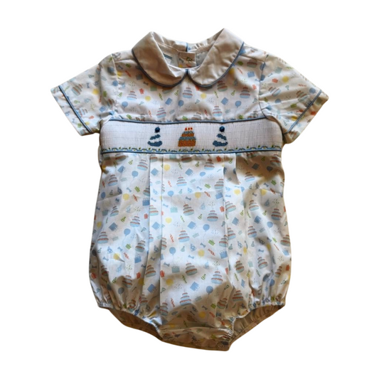 Smocked Birthday Boy Bubble