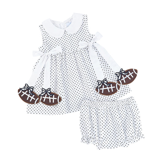 Navy Football Bloomer Set