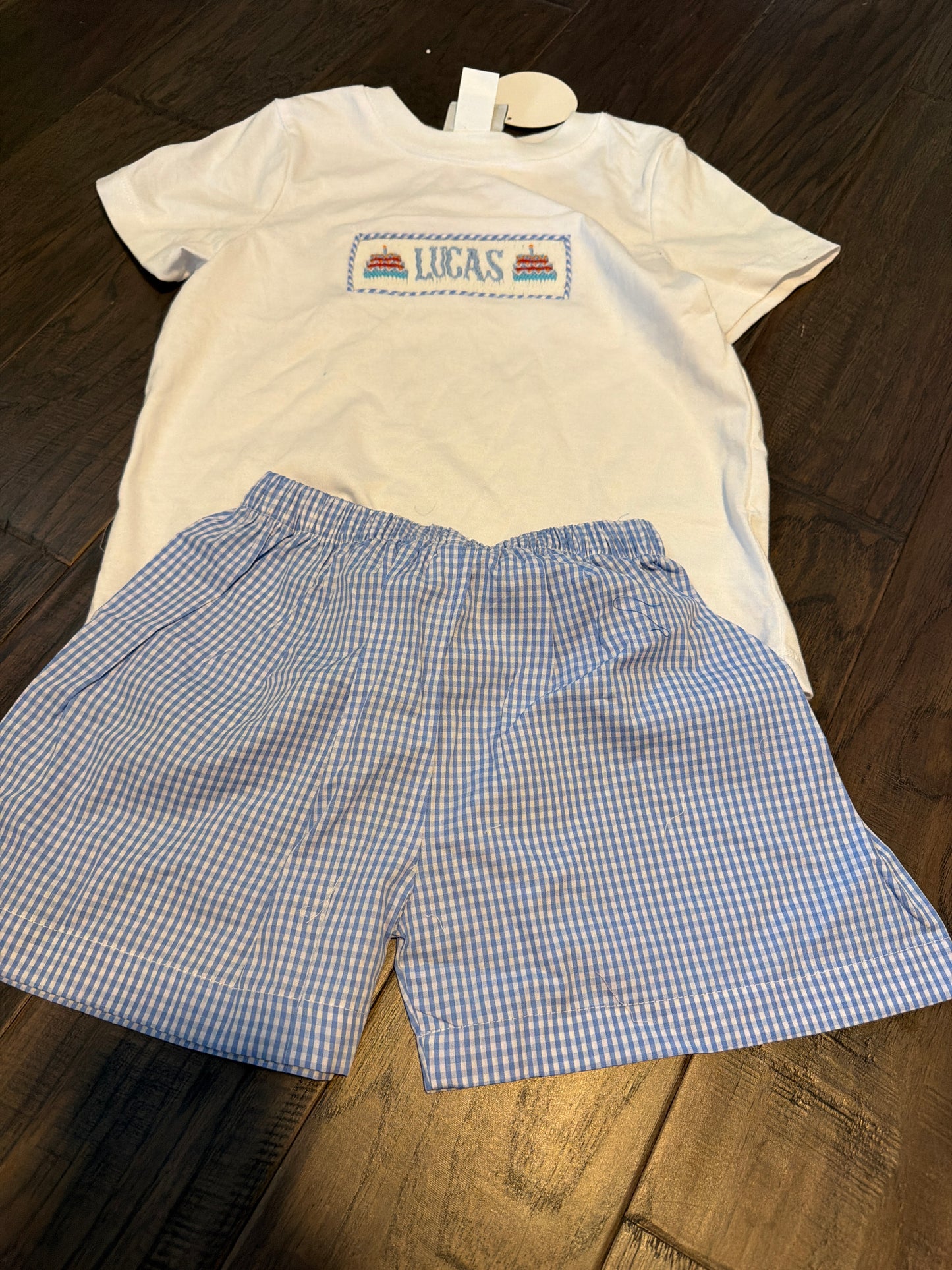 Lucas Custom Birthday Short Set