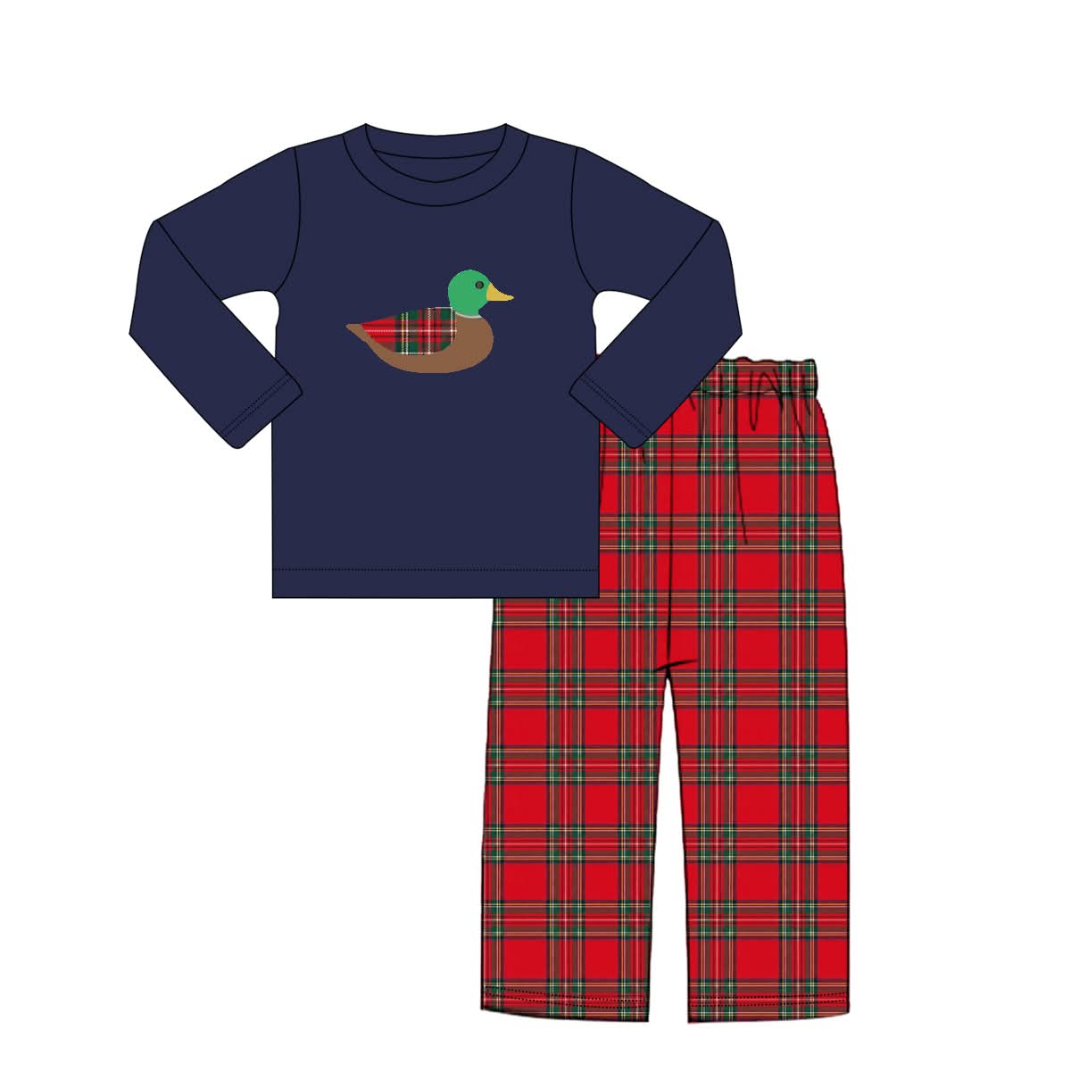 PO-47 Mallard Holiday  Boy Pant Set