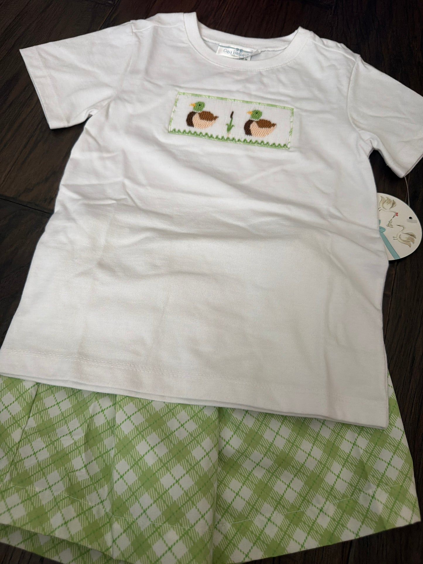 Sample Smocked Mallard Short Set