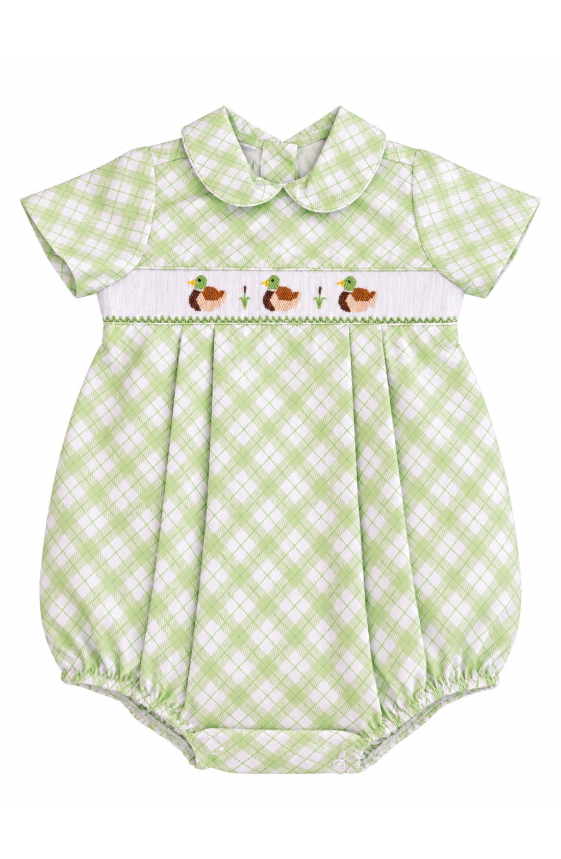 Green Mallard Boy Smock Bubble