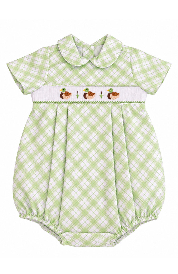 Green Mallard Boy Smock Bubble