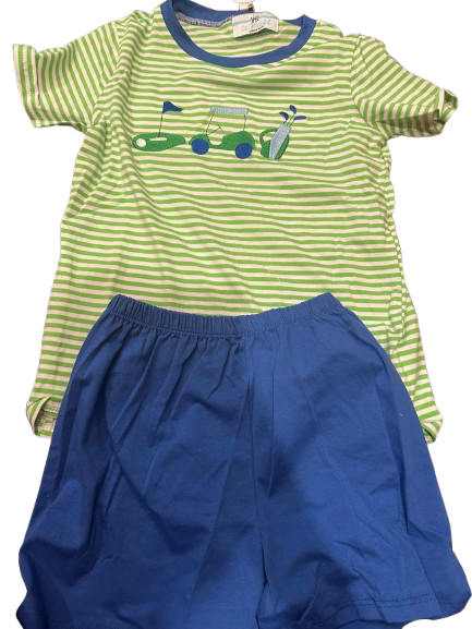 Boy Golf Applique Short Set