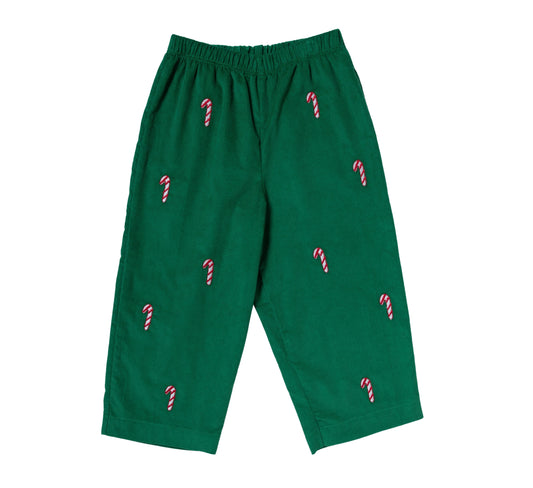 Candy Cane Embroidery Pant Set