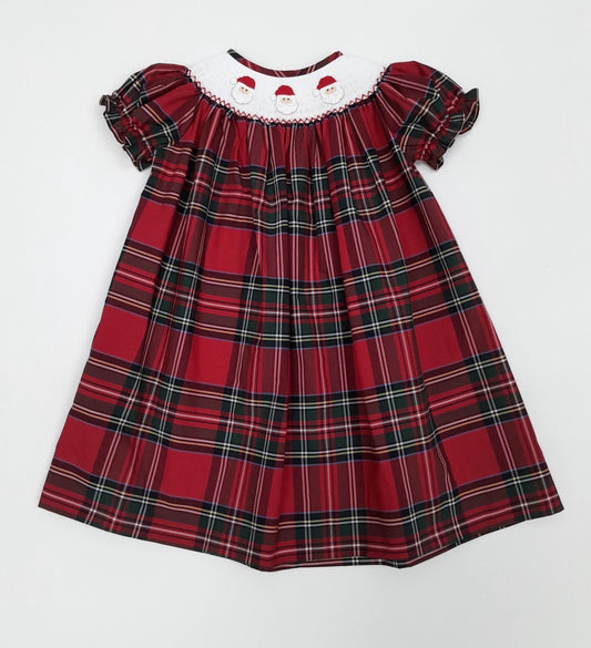 Sample Santa Tartan Smock Dress