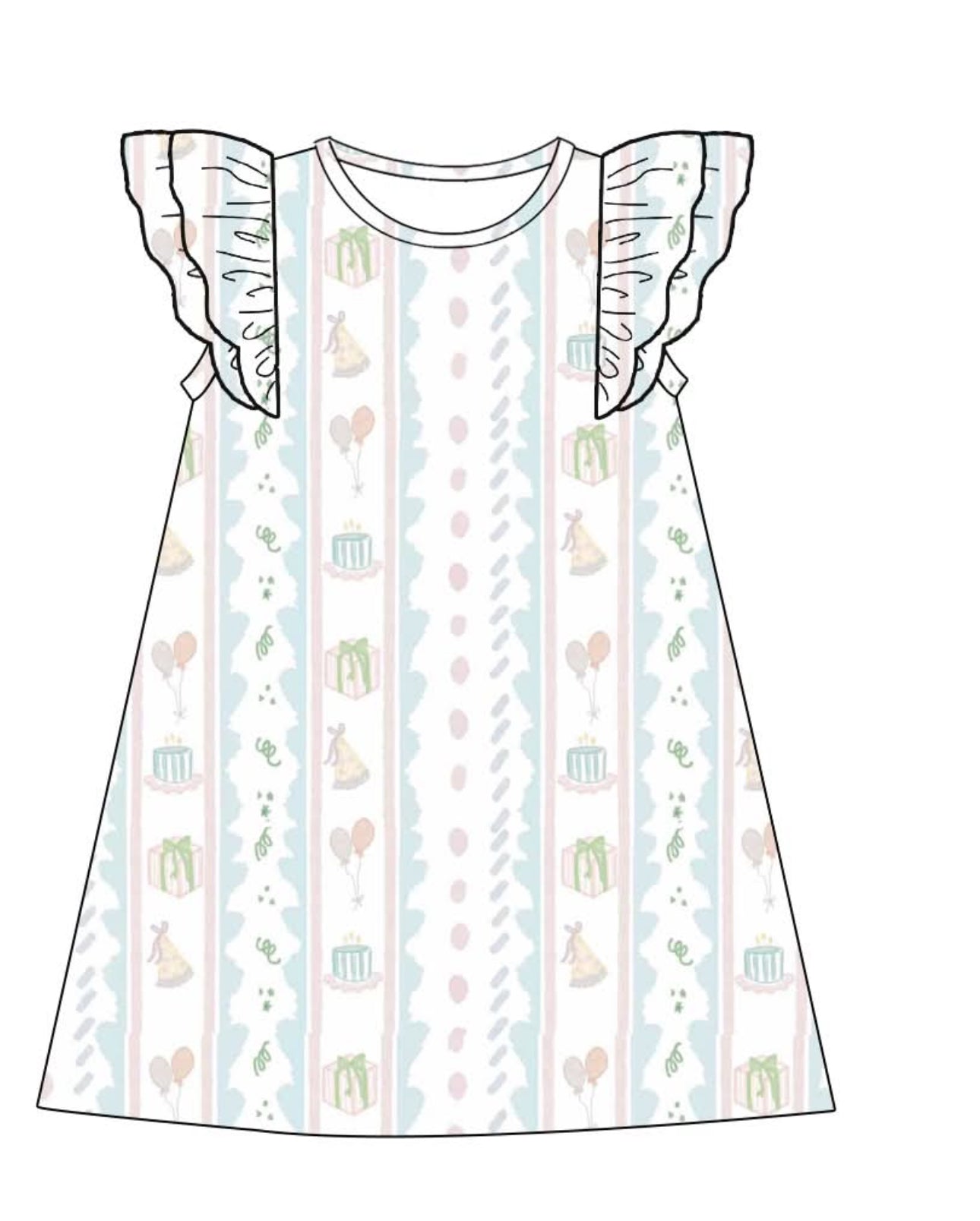 Preorder girl birthday dress (mid october ship)
