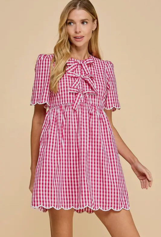 Womens gingham dress