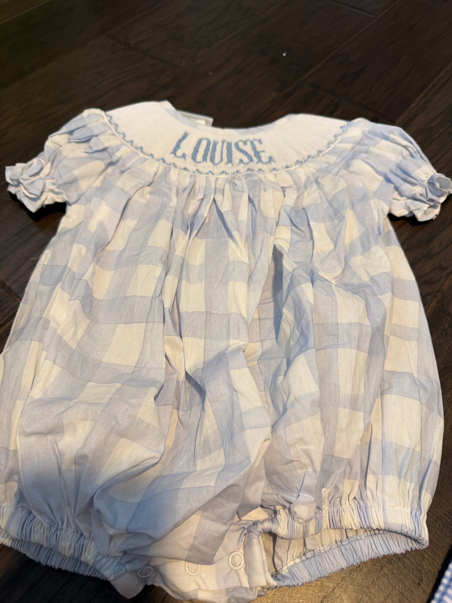 Louise Custom Blue Water Color Bubble