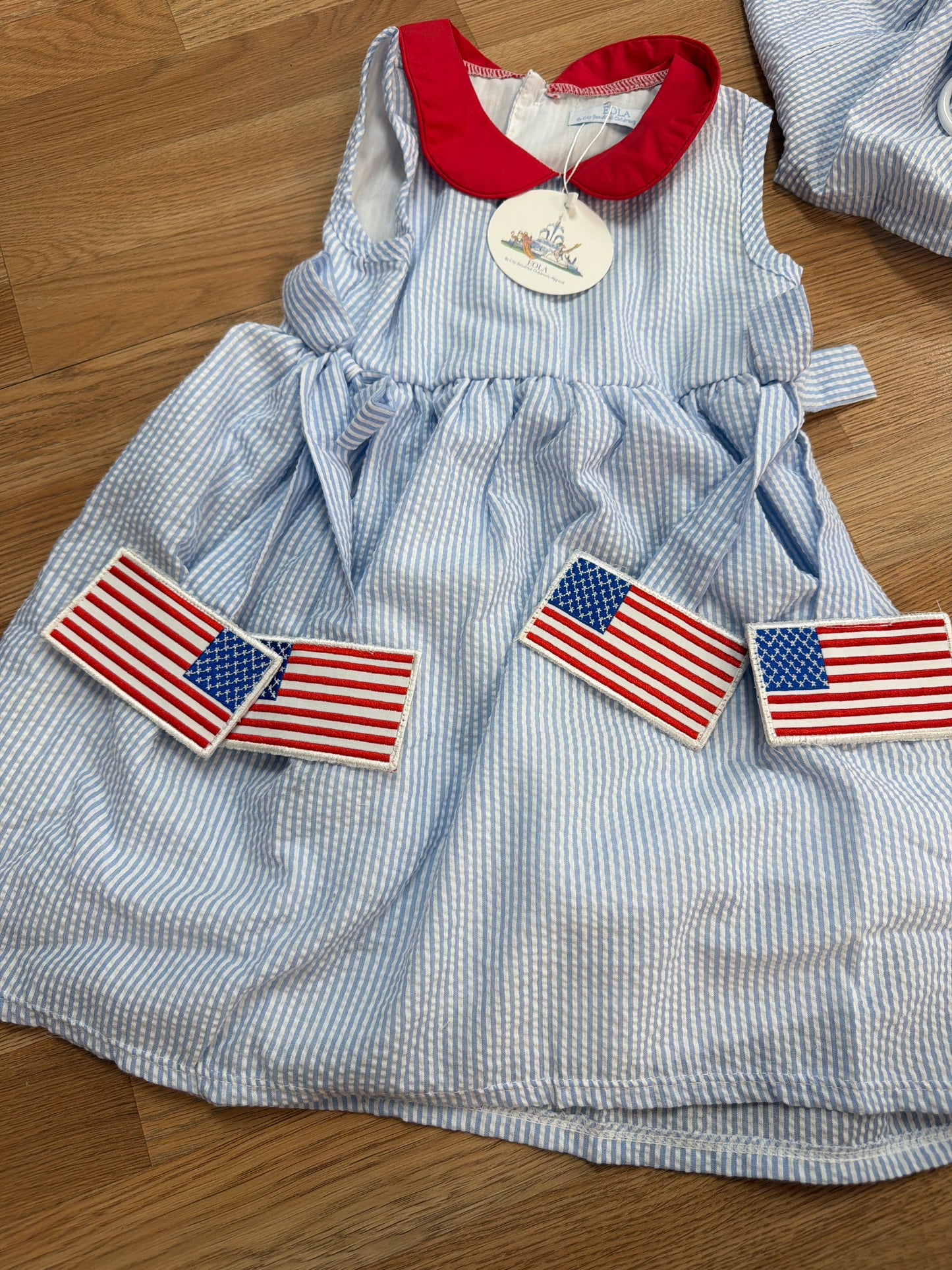 *Flag Side Tag Dress