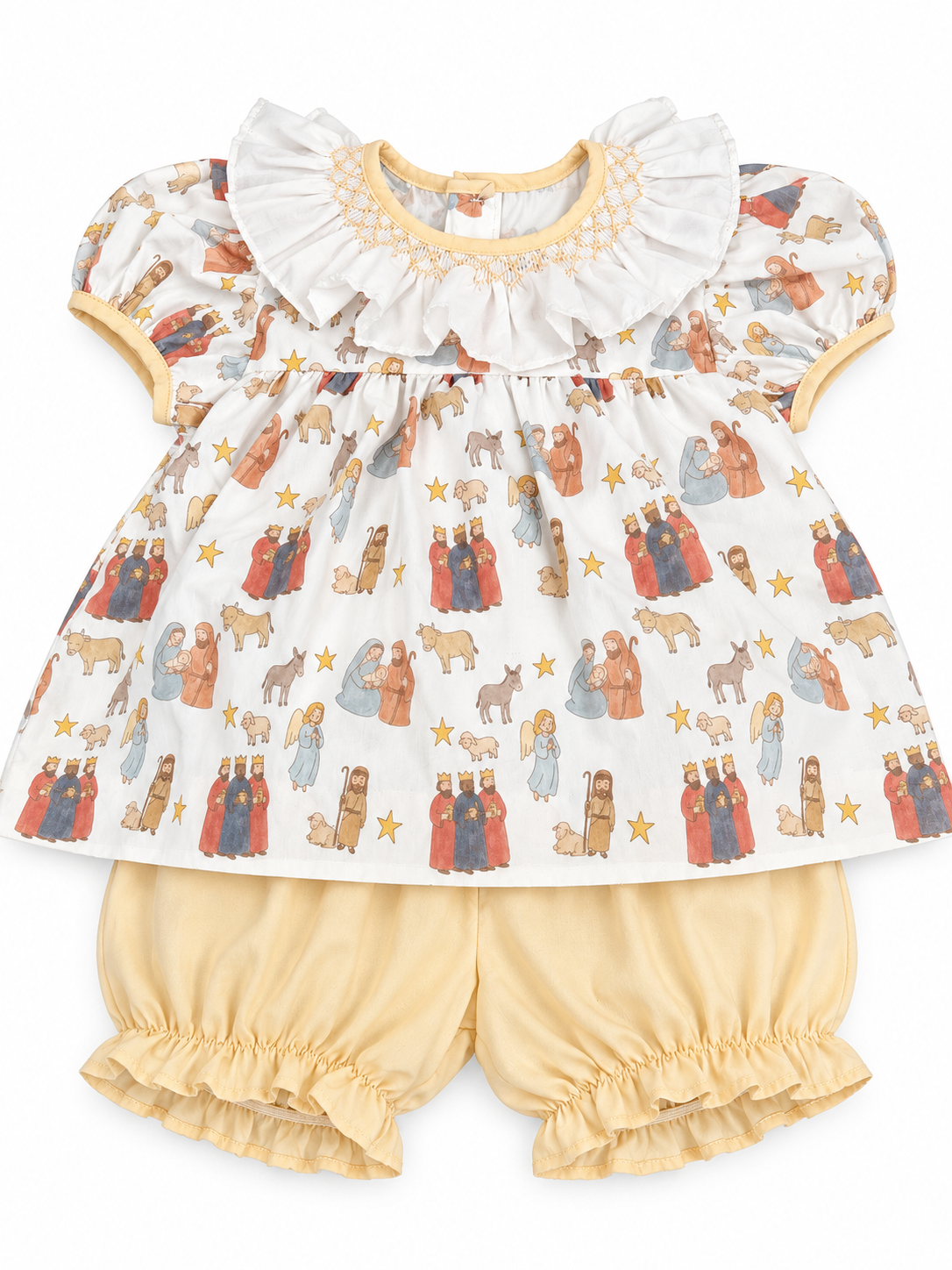 Nativity Smock Bloomer Set