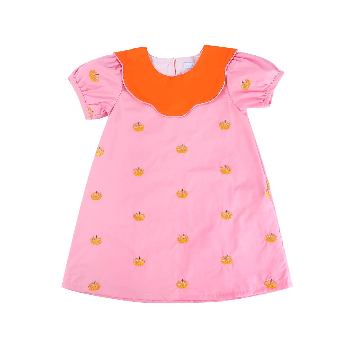 Embroidery Pumpkin Girl Dress