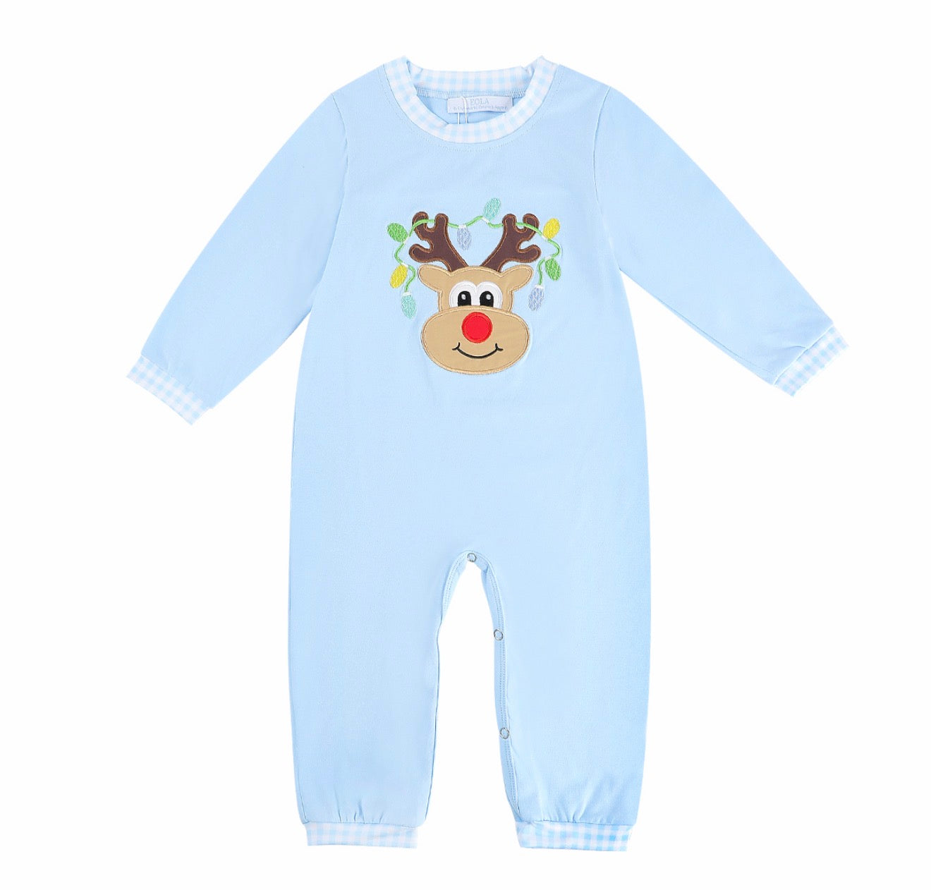Sample Pastel Reindeer Boy Romper