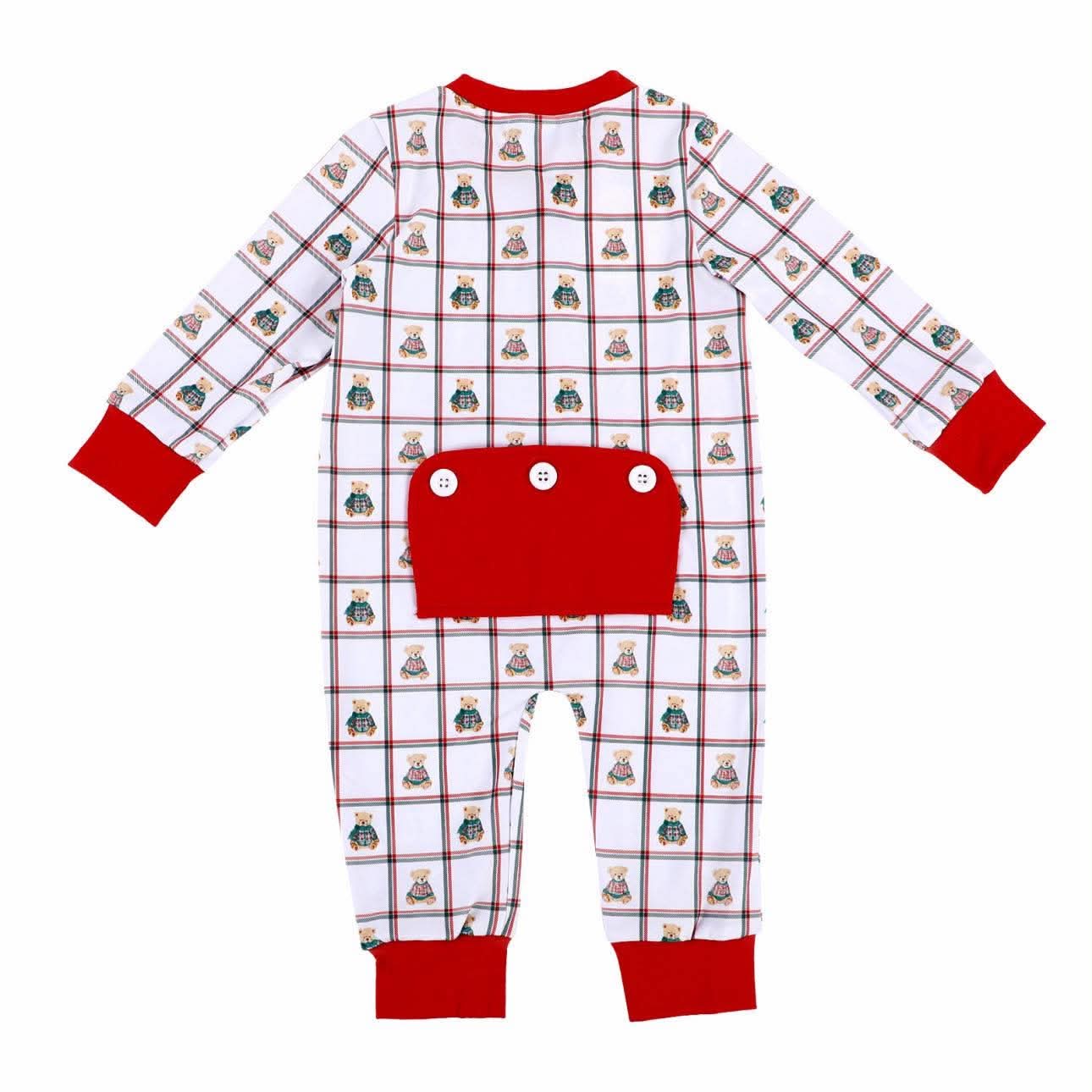 PO-48 Holiday Teddy Bear Lounge Onesie