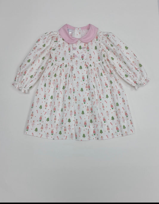 Sample Nutcracker Print Peterpan Collar Dress