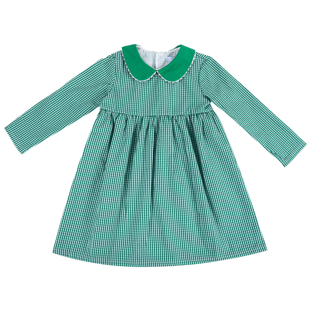 PO29-Evergreen Gingham Baldwin Dress