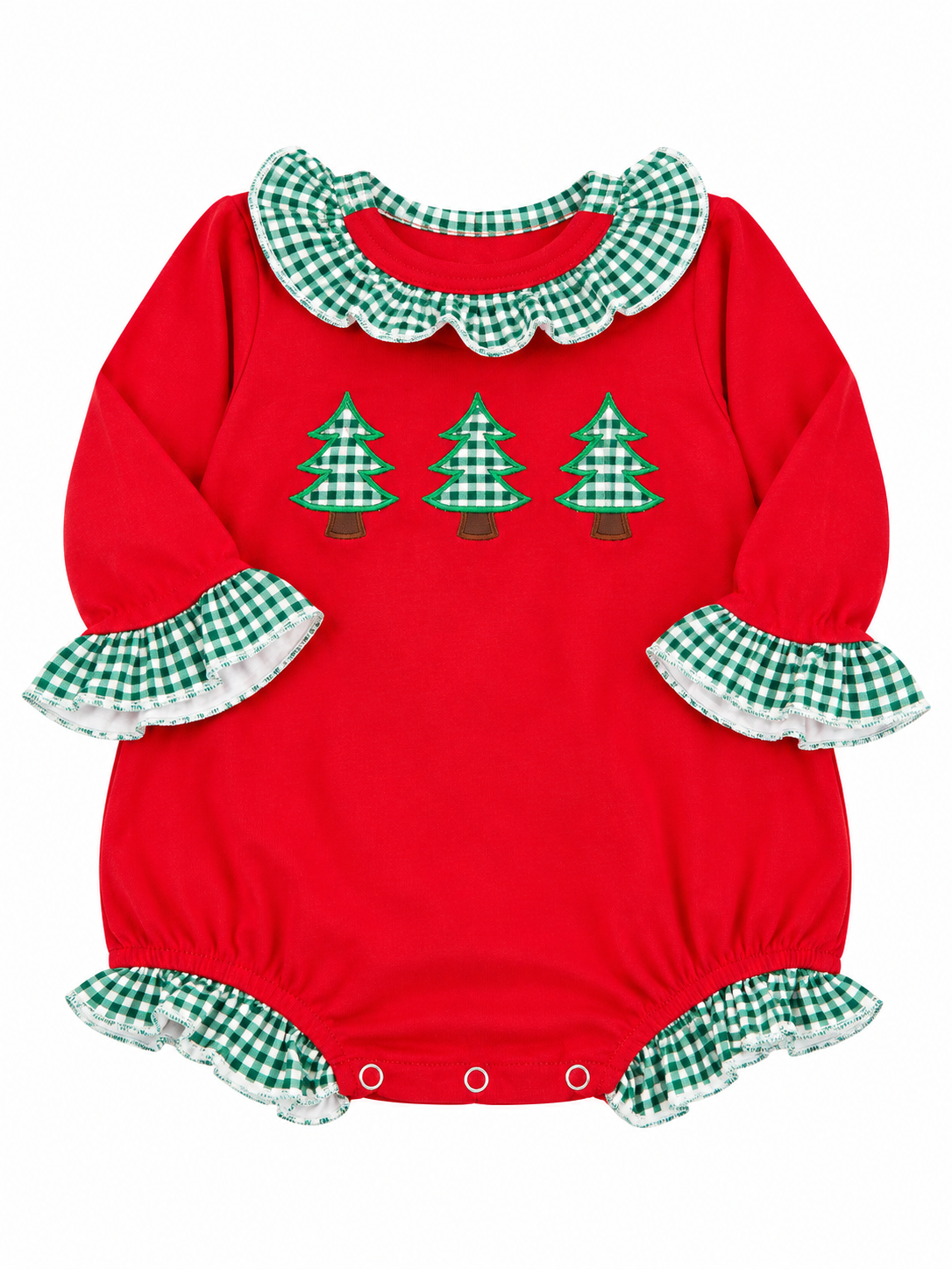 Red Christmas Tree Girl Bubble