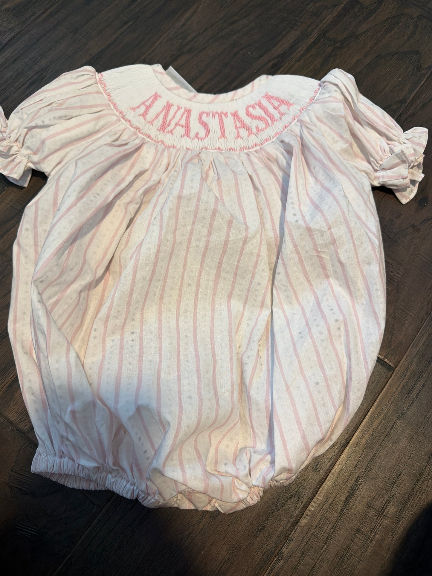 Anastasia Custom Pink Stripe Bubble