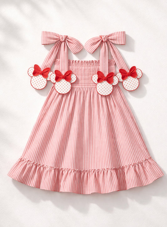 *Magical Side Tie Seersucker Dress