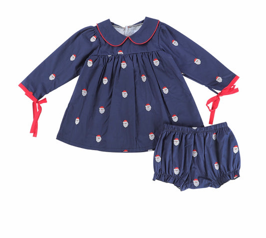 Santa Mini Girl Bloomer Set
