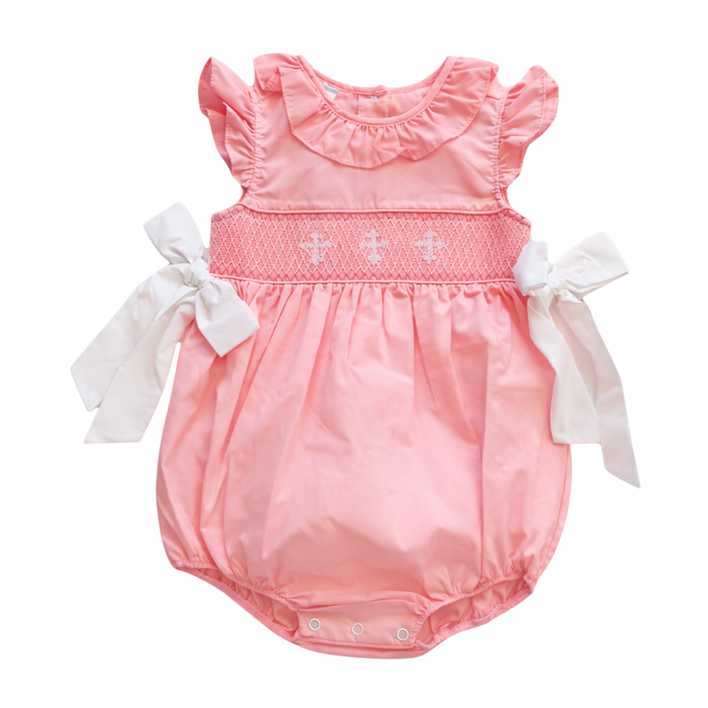 Smocked Cross Girl Bubble