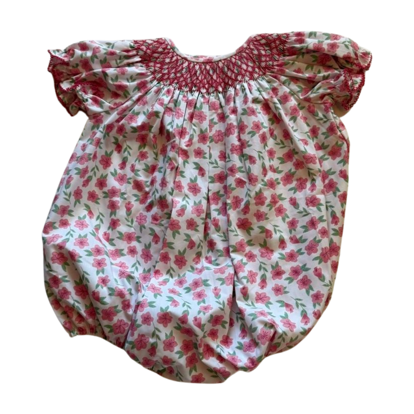 *Smock Pink Floral Bubble
