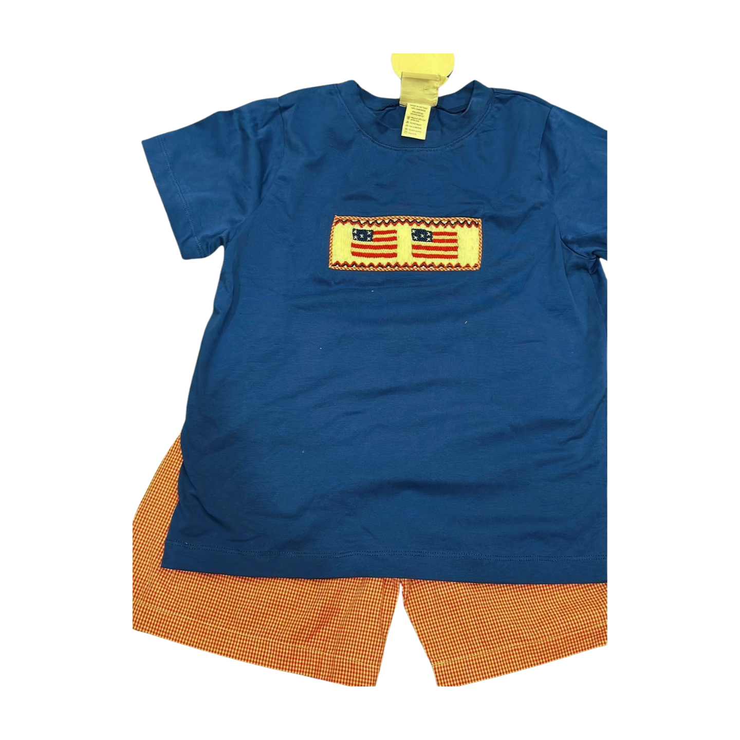 Smocked Flag Short Set