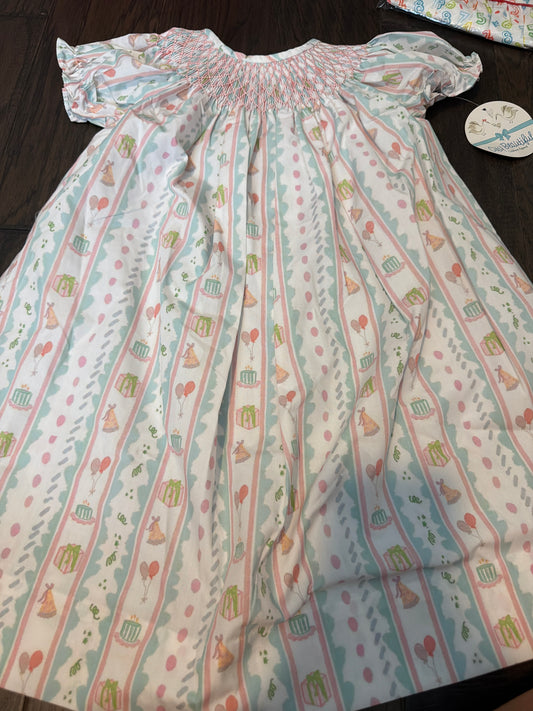 Sample birthday print smock