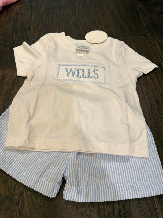 Wells Custom Boy Short Set