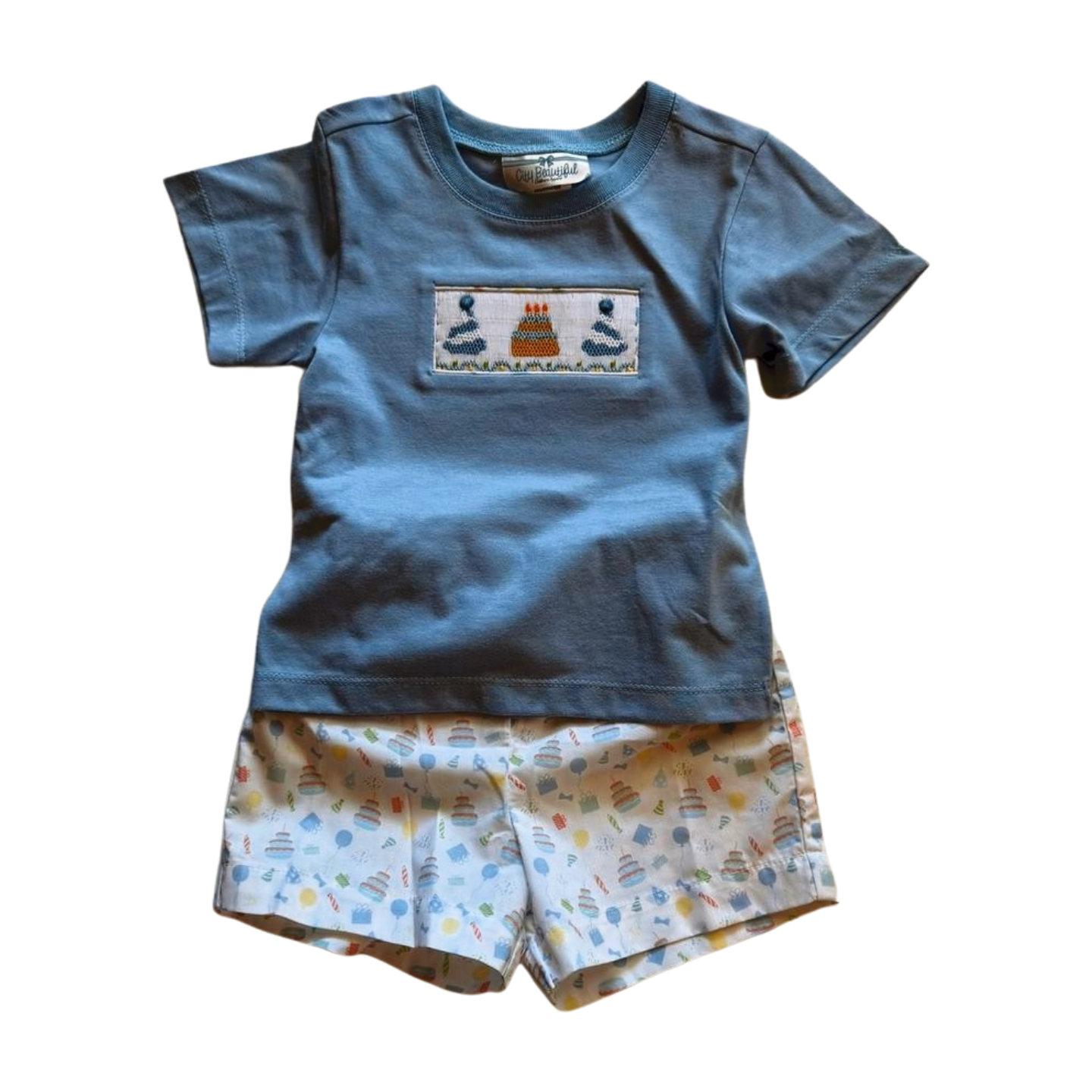 Smocked Birthday Boy Short Set