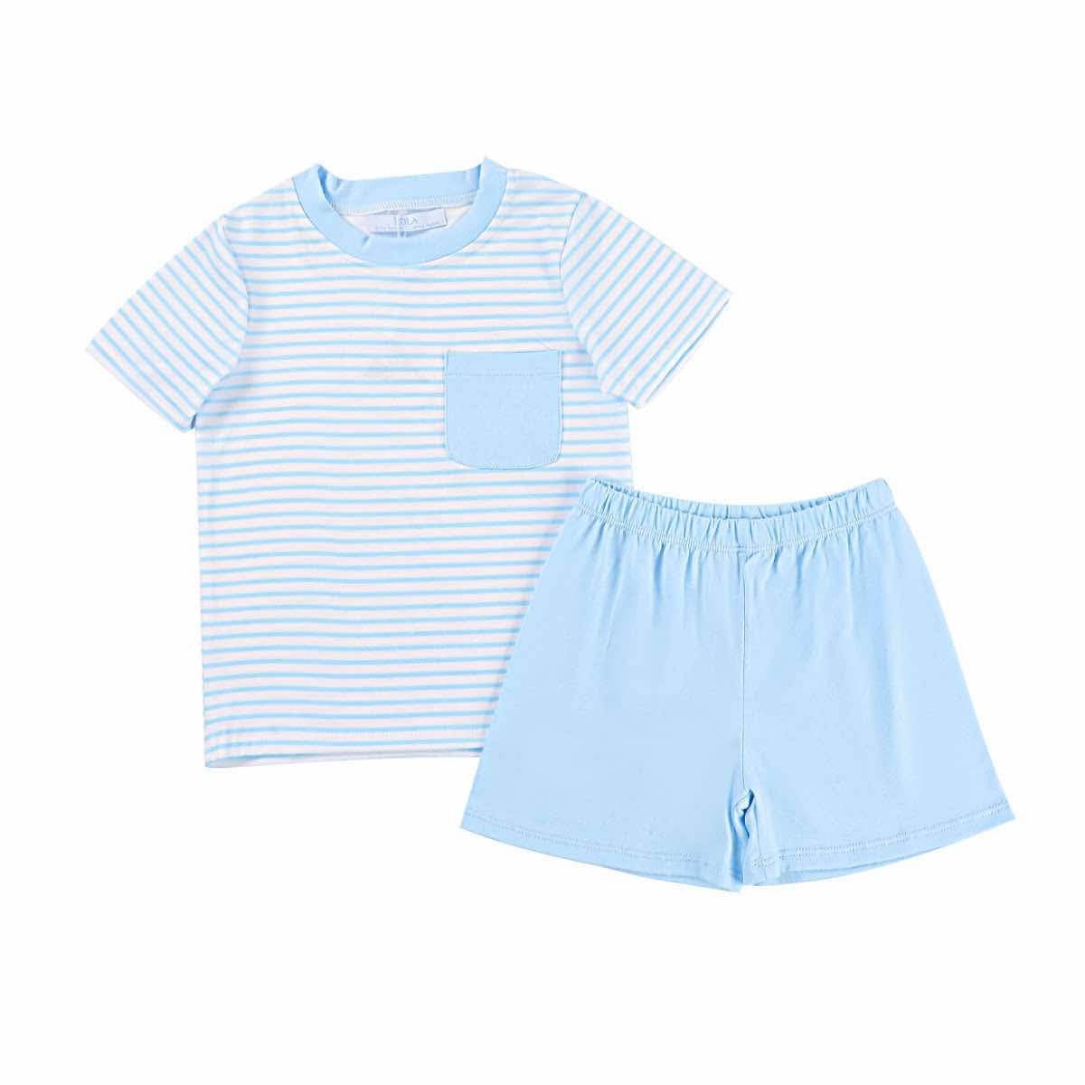 *Striped Blue Shorts