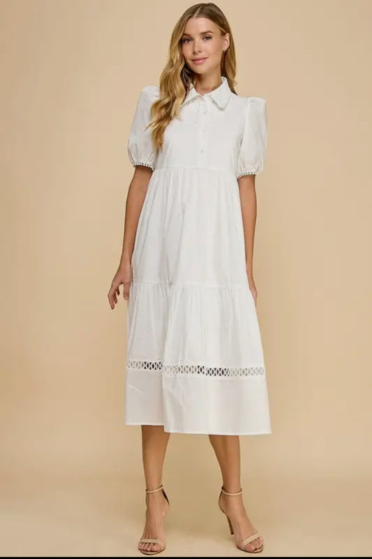 Preorder Womens White Dress