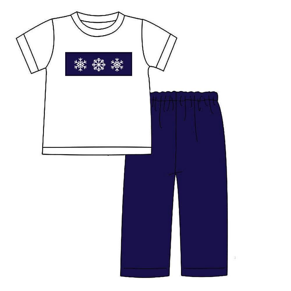 PO51-Winter Wonderland Short Sleeve Pant Set