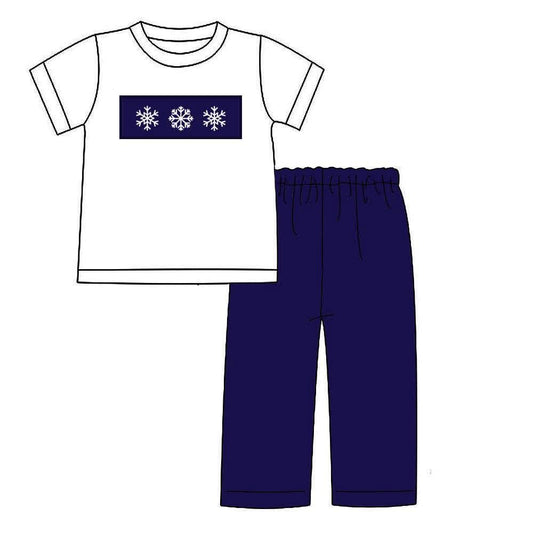 PO51-Winter Wonderland Short Sleeve Pant Set