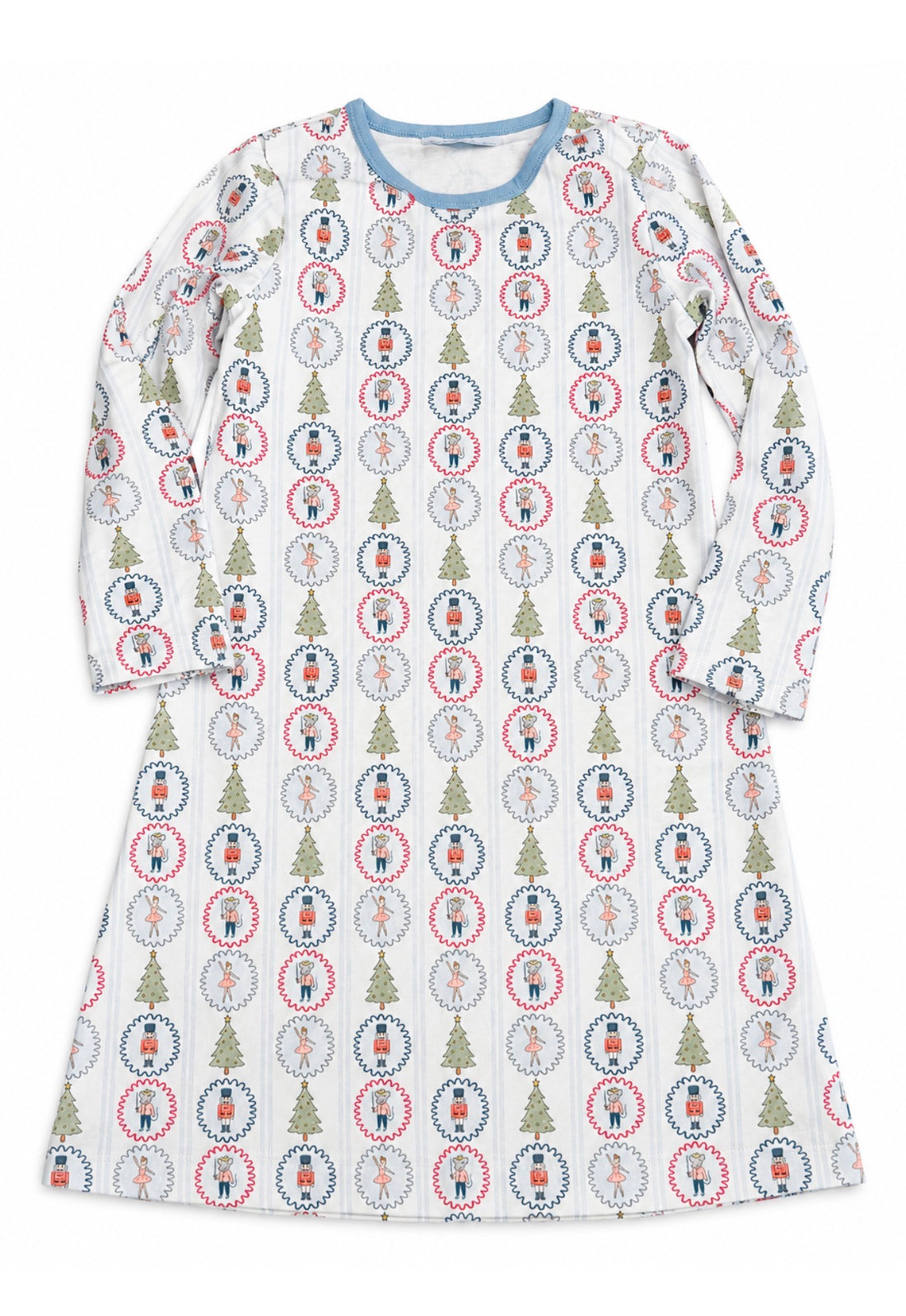 Blue Nutcracker Print Dress