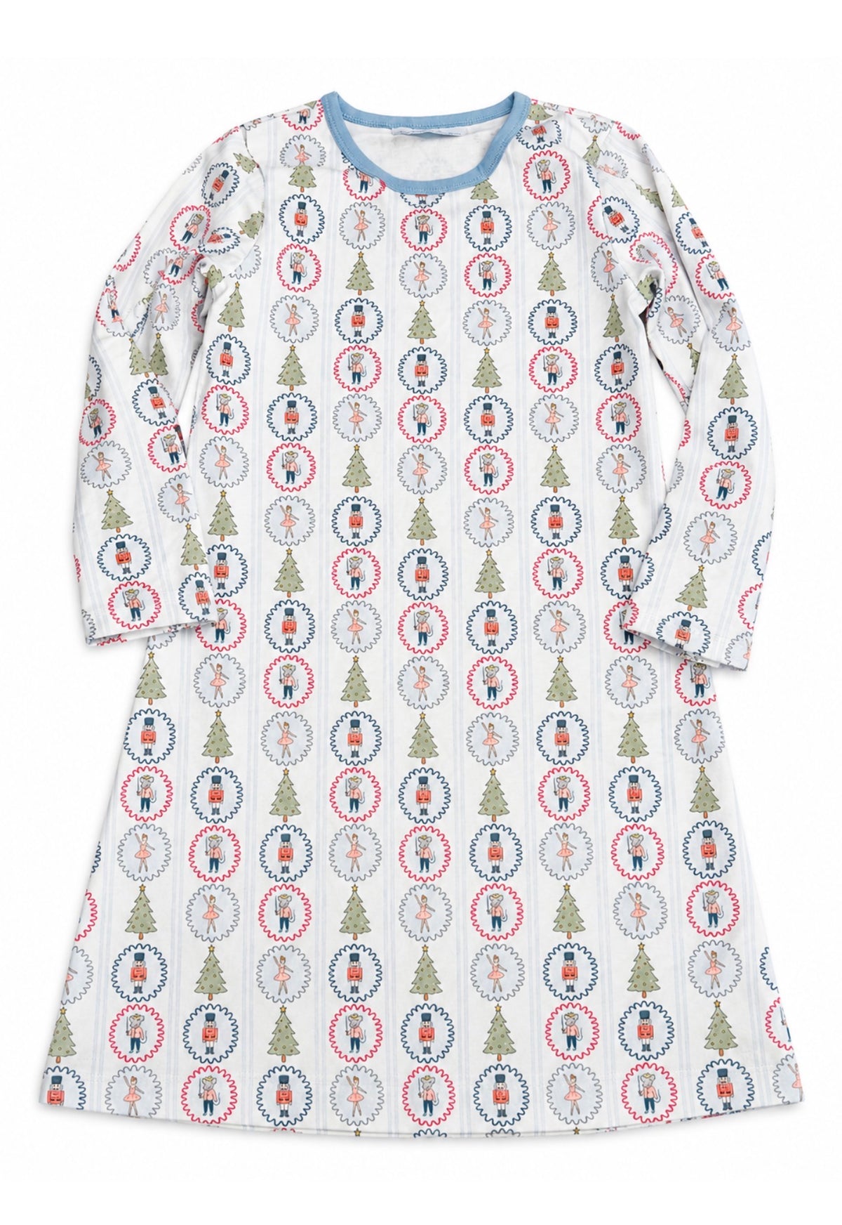 Blue Nutcracker Print Dress