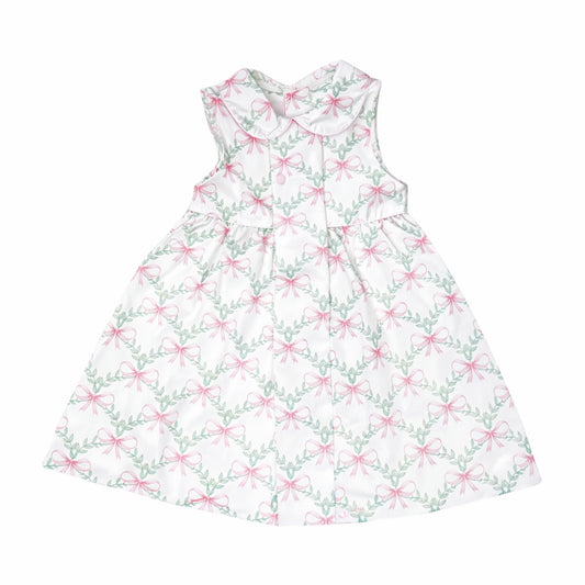 Bow Floral Button Dress