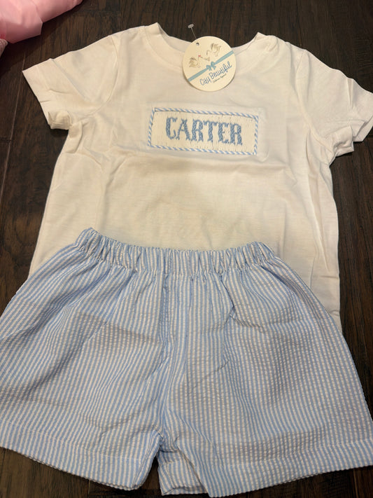 Carter Custom Boy Short Set