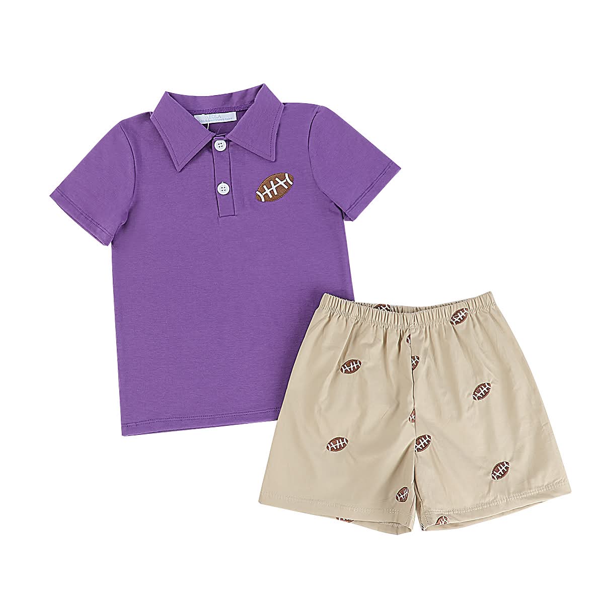 Purple Football Short Set