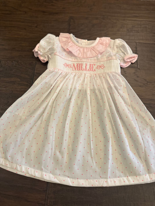 2026 Custom Bow Girl Bishop Dress