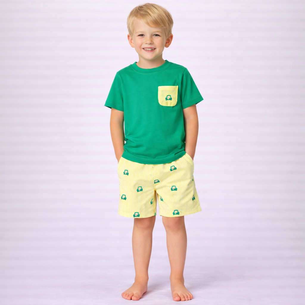 Golf Cart Embriodery Short Set