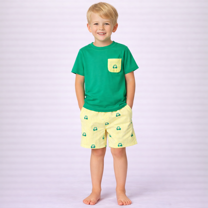 Golf Cart Embriodery Short Set