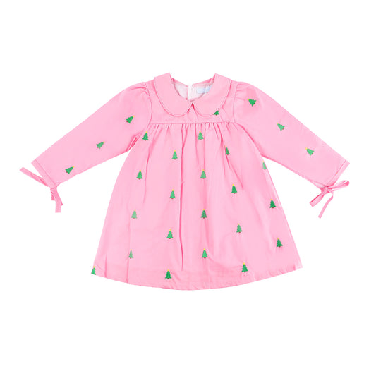 Christmas Tree Embroidery Dress