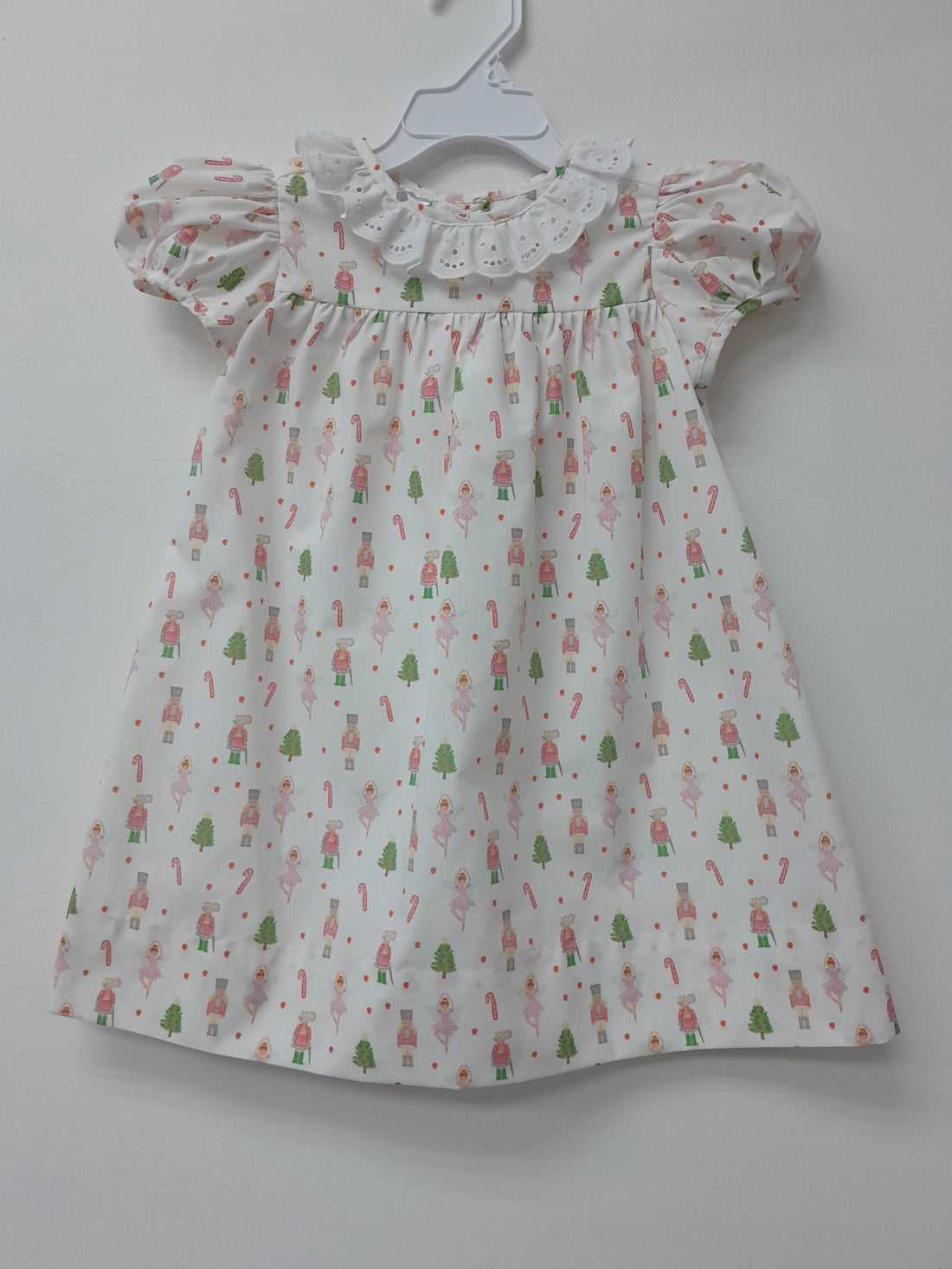 Nutcracker Print Girl Ruffle Dress