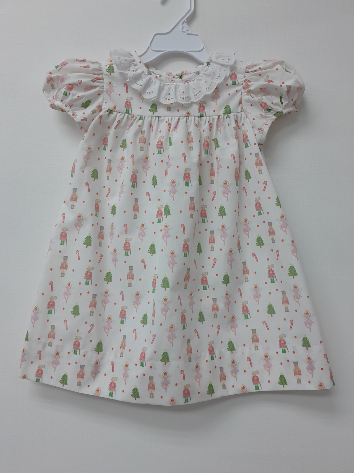 Nutcracker Print Girl Ruffle Dress